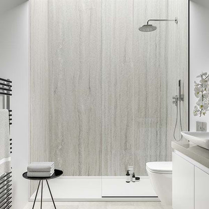 Hydraset Jupiter Silver Textured 1200 x 2400 Setlock Wall Panel