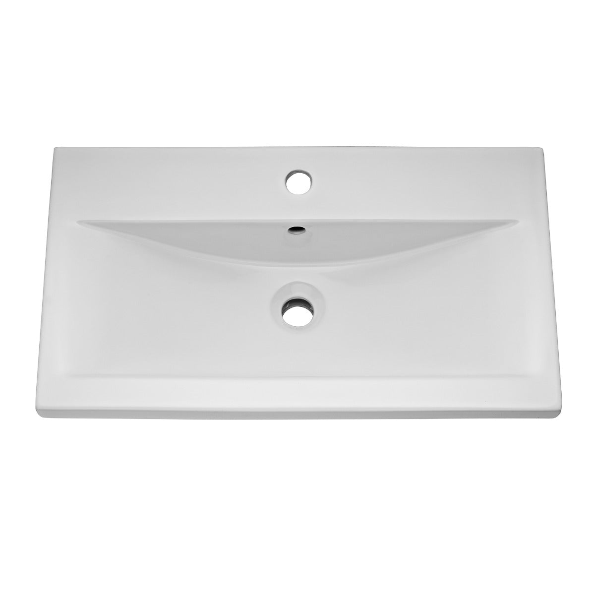 Fairford Carnation 800mm Gloss Grey Wall Hung 1 Drawer Vanity Unit
