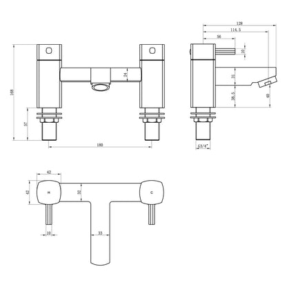 Fairford Kingswood Bath Filler