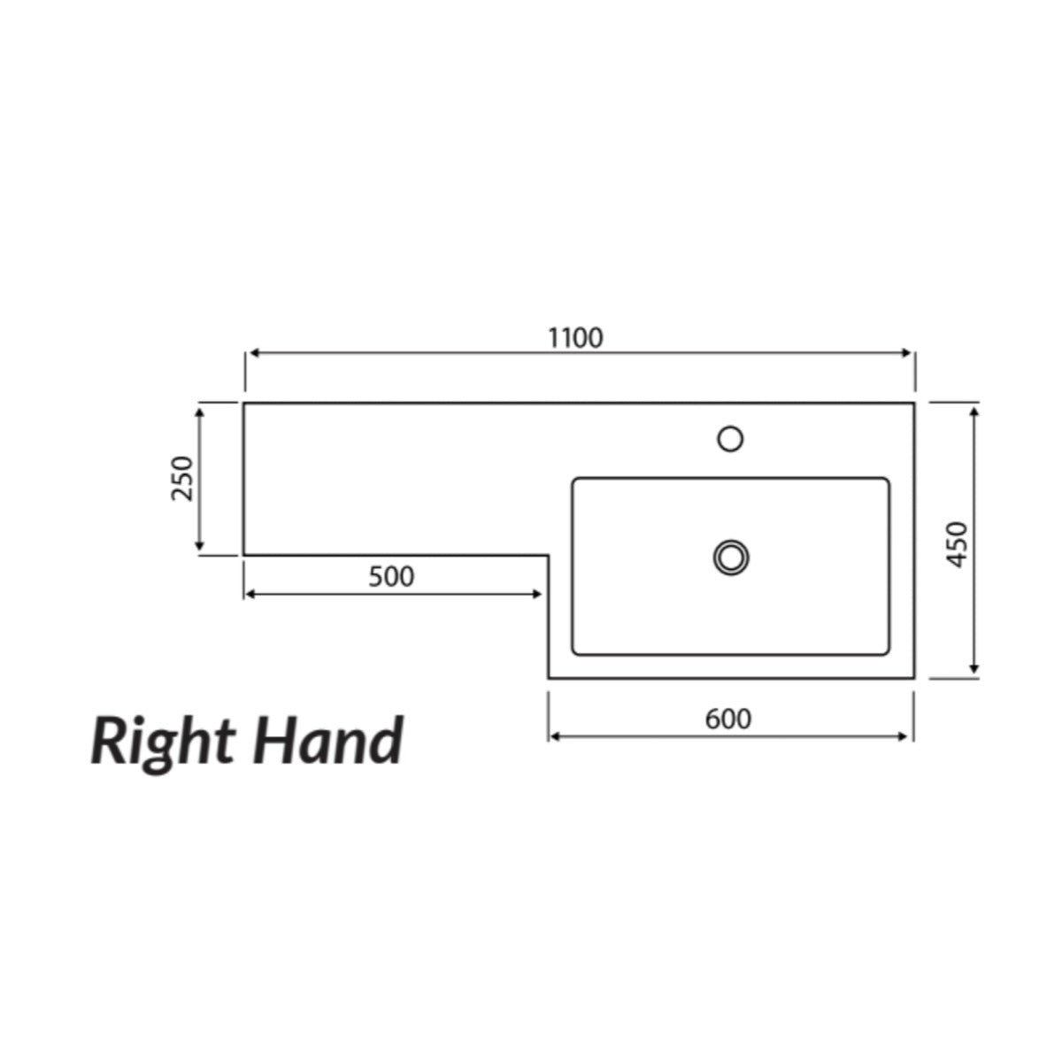 Fairford Resonance 1100mm Blue Right Hand Combination Pack