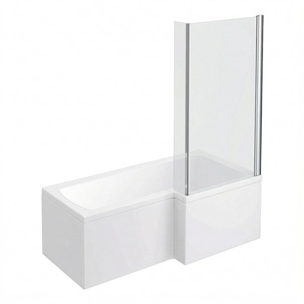 Fairford 1700 x 850mm RH L Shape Bath with Screen and Panel