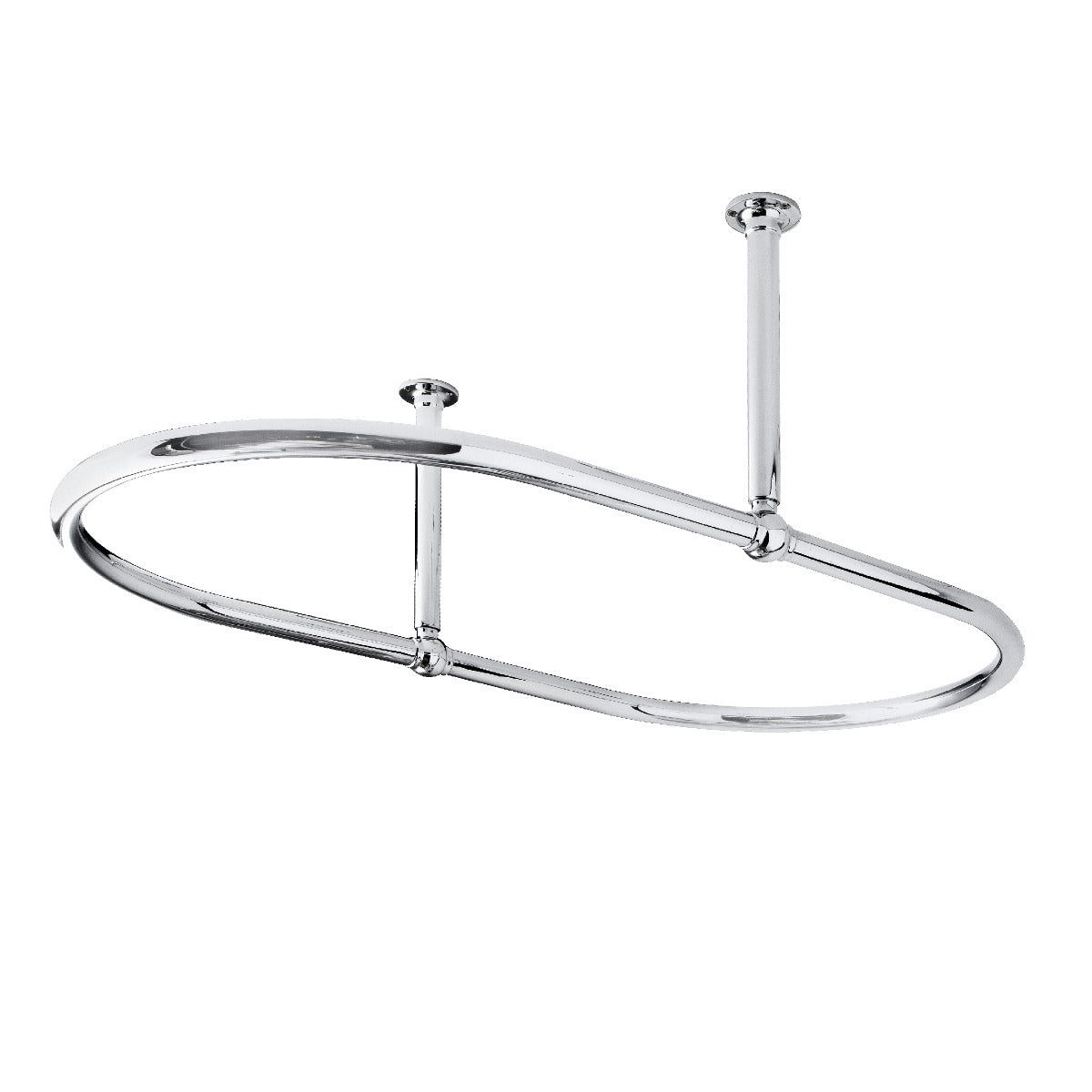 Fairford Hexam Ceiling Mounted Shower Curtain Ring, Chrome