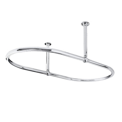 Fairford Hexam Ceiling Mounted Shower Curtain Ring, Chrome