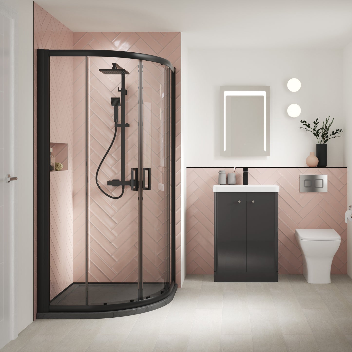 Fairford 6mm, 900mm x 900mm Quadrant Shower Enclosure
