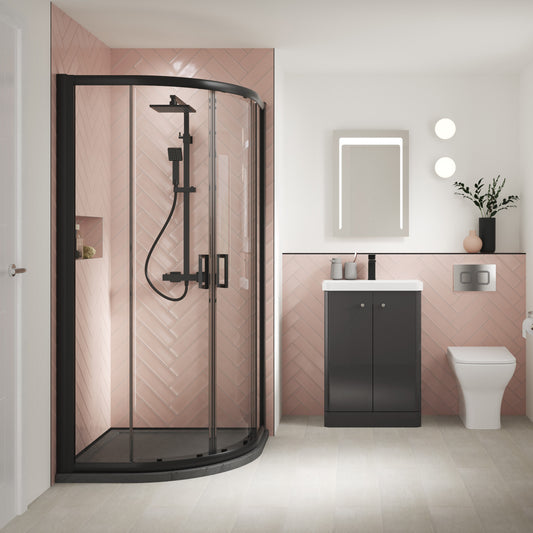 Fairford 6mm, 900mm x 900mm Quadrant Shower Enclosure