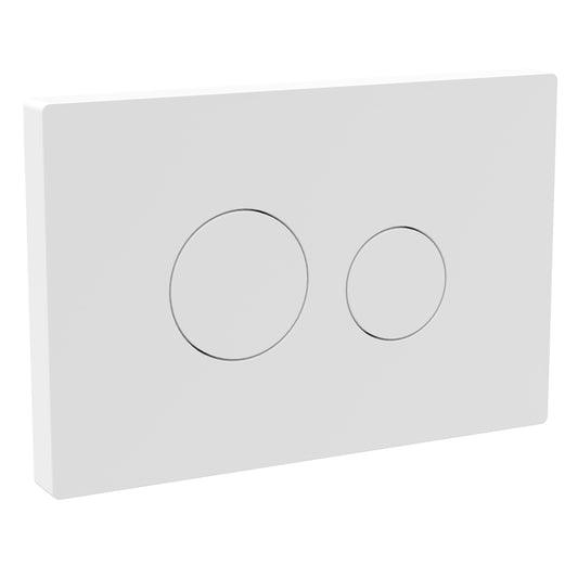 Fairford Matt White Dual Flush Plate
