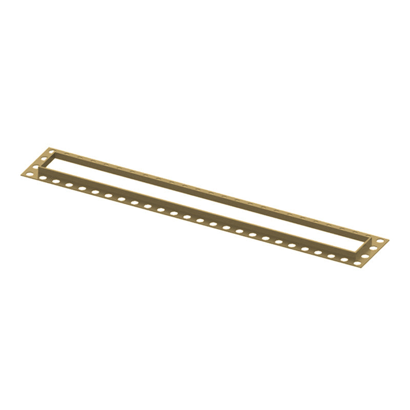 Hydraset 600mm Waste Cover with Finishing Trim Brushed Brass
