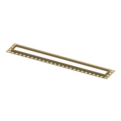 Hydraset 600mm Waste Cover with Finishing Trim Brushed Brass