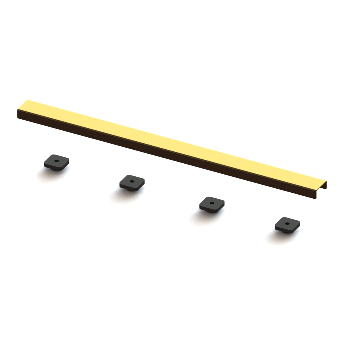 Hydraset 600mm Waste Cover with Finishing Trim Brushed Brass