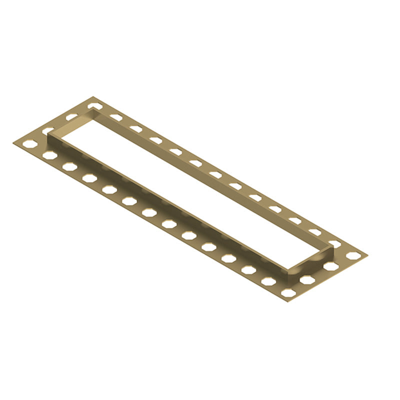 Hydraset 300mm Waste Cover with Finishing Trim Brushed Brass