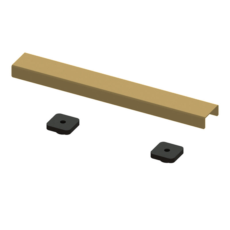 Hydraset 300mm Waste Cover with Finishing Trim Brushed Brass