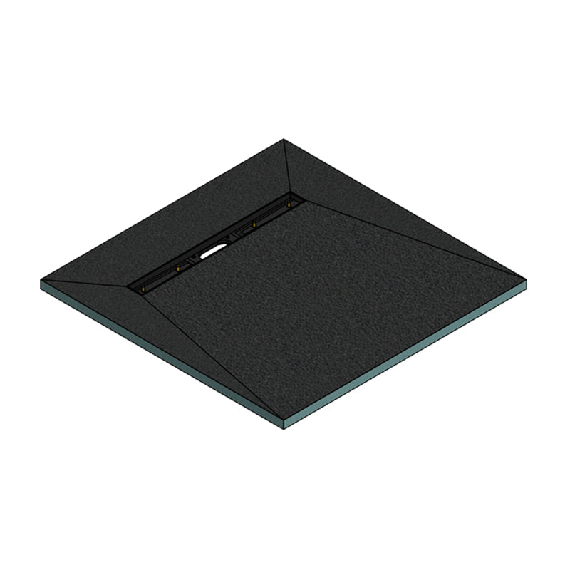 Hydraset Square Trays with 600mm End Drain 900 x 900mm