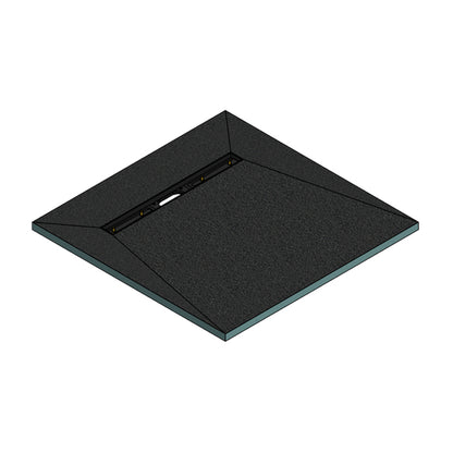Hydraset Square Trays with 600mm End Drain 900 x 900mm