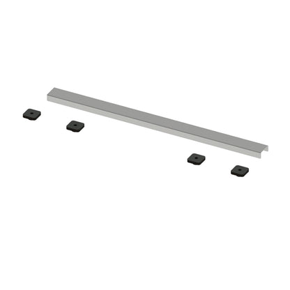Hydraset 600mm Waste Cover with Finishing Trim Stainless Steel
