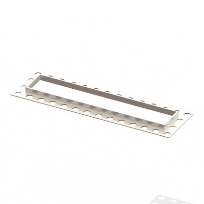 Hydraset 300mm Waste Cover with Finishing Trim Stainless Steel