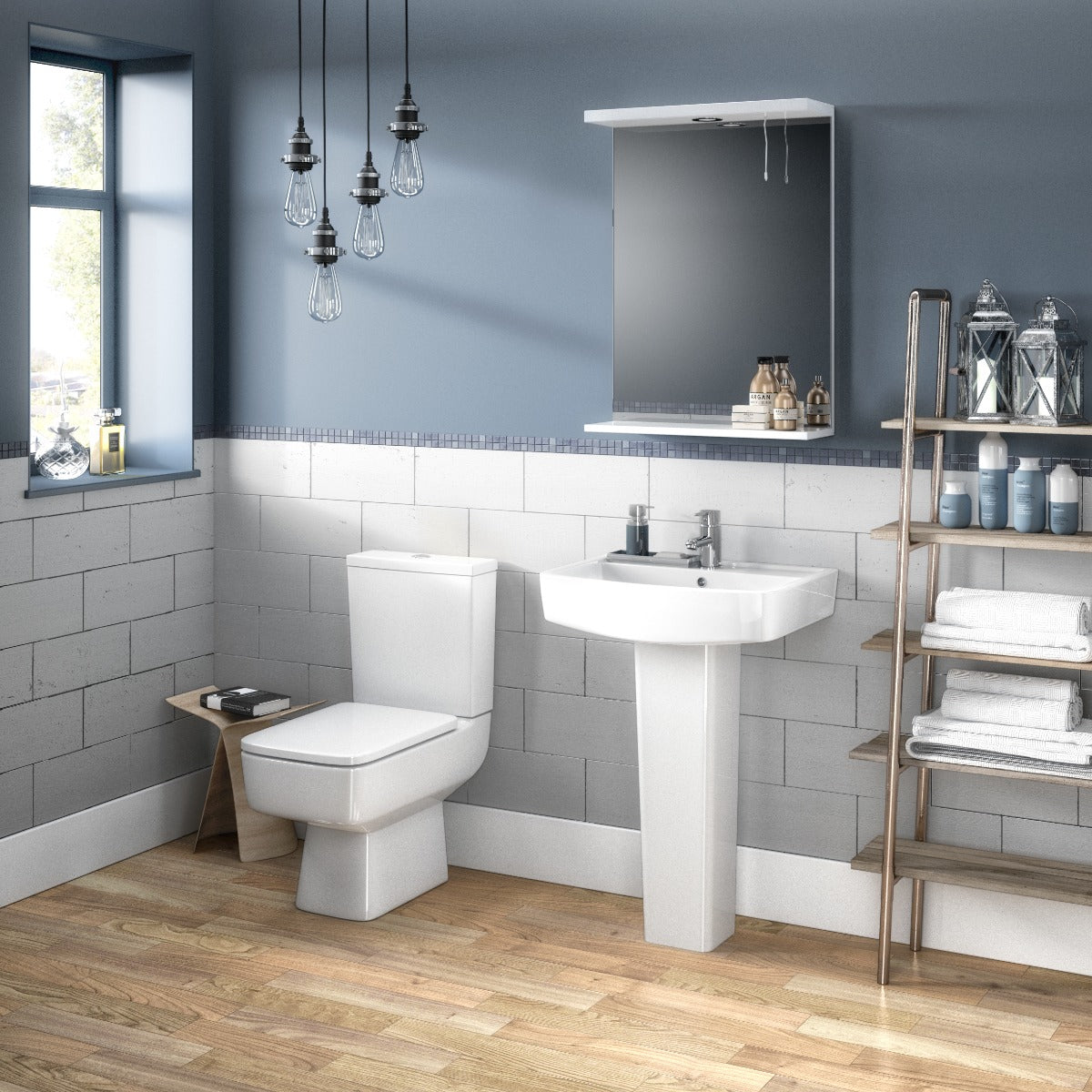 Fairford Mellow Close Coupled Toilet with Soft Close Seat