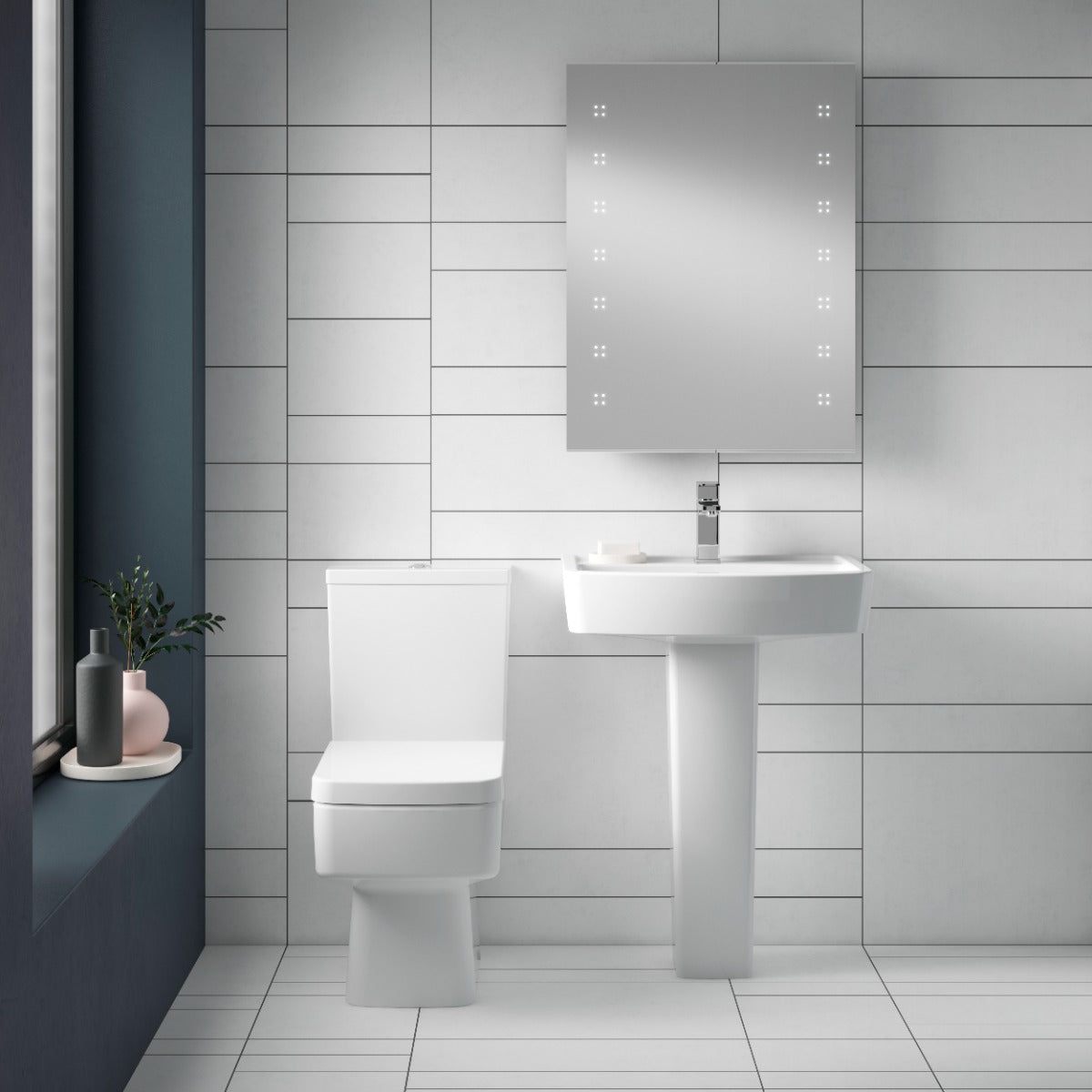 Fairford Mellow Close Coupled Toilet with Soft Close Seat
