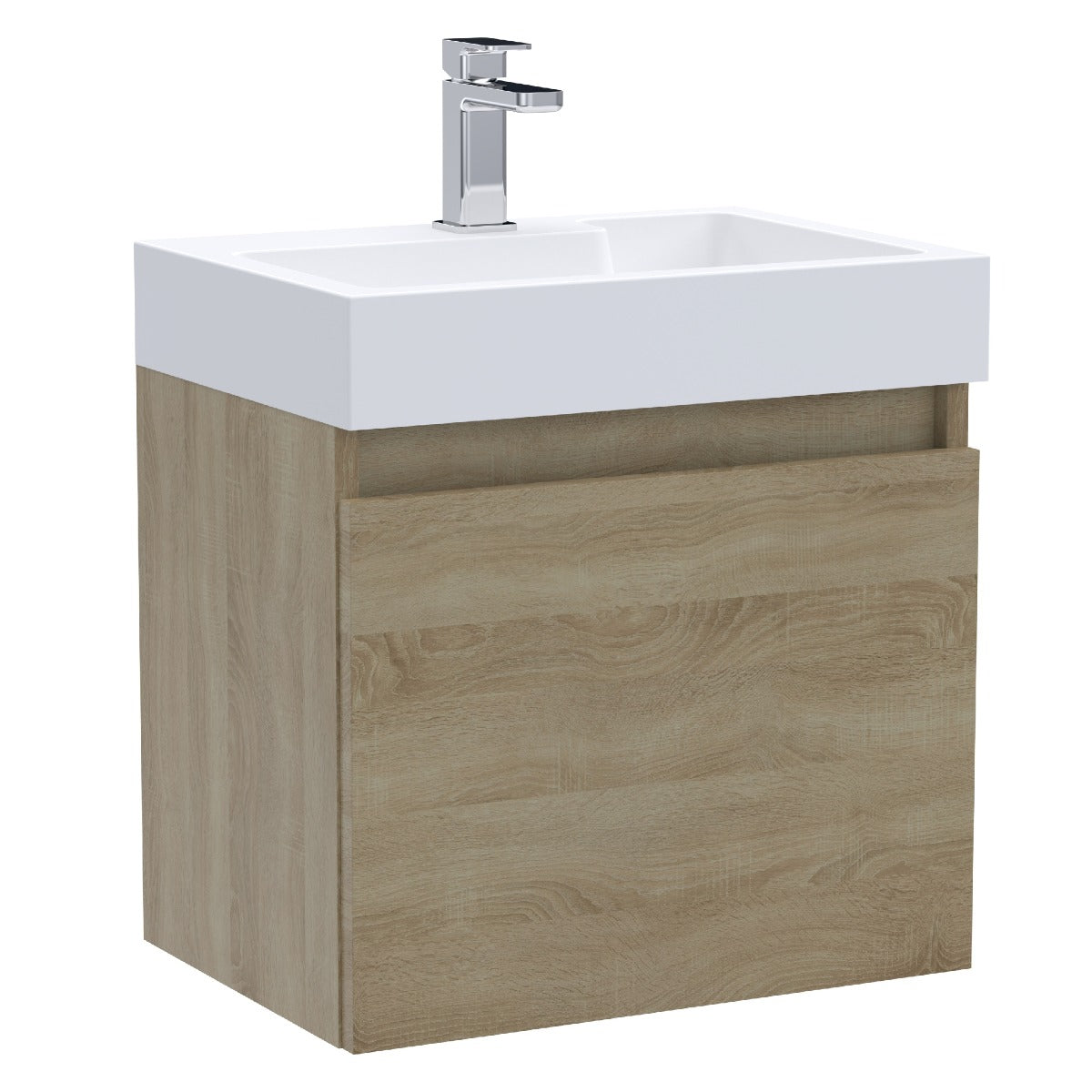 Fairford Malmo 500mm Natural Oak Wall Hung Vanity Unit