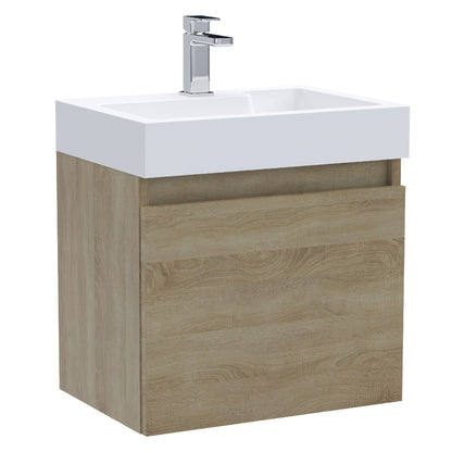 Fairford Malmo 500mm Natural Oak Wall Hung Vanity Unit