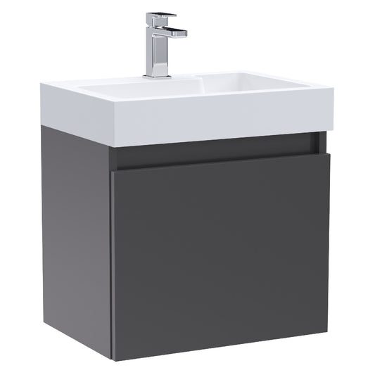 Fairford Malmo 500mm Gloss Grey Wall Hung Vanity Unit