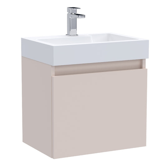 Fairford Malmo 500mm Blush Pink Wall Hung Vanity Unit