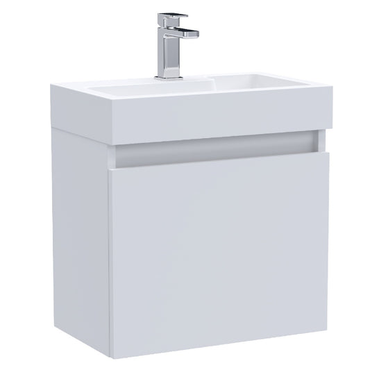 Fairford Malmo 500mm Slimline Gloss White Wall Hung Vanity Unit