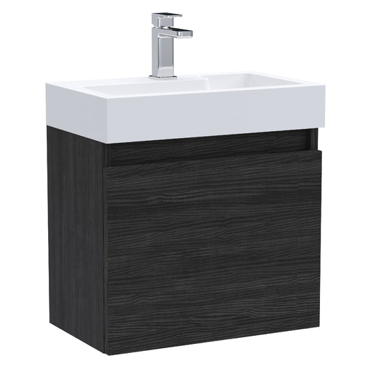 Fairford Malmo 500mm Slimline Hacienda Black Wall Hung Vanity Unit