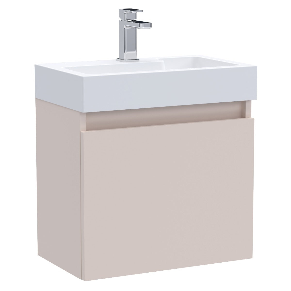 Fairford Malmo 500mm Slimline Blush Pink Wall Hung Vanity Unit