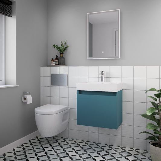 Fairford Malmo 500mm Teal Wall Hung Vanity Unit