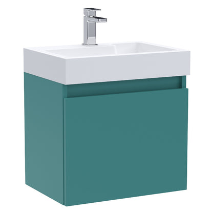Fairford Malmo 500mm Teal Wall Hung Vanity Unit