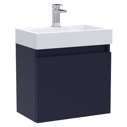 Fairford Malmo 500mm Slimline Nu Blue Wall Hung Vanity Unit