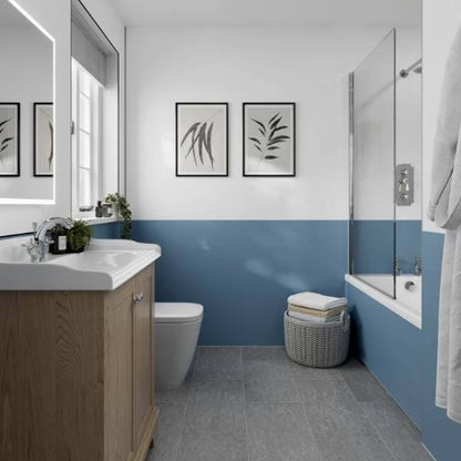 Hydraset Misty Blue Matt 1200 x 2400 Square Edge Wall Panel