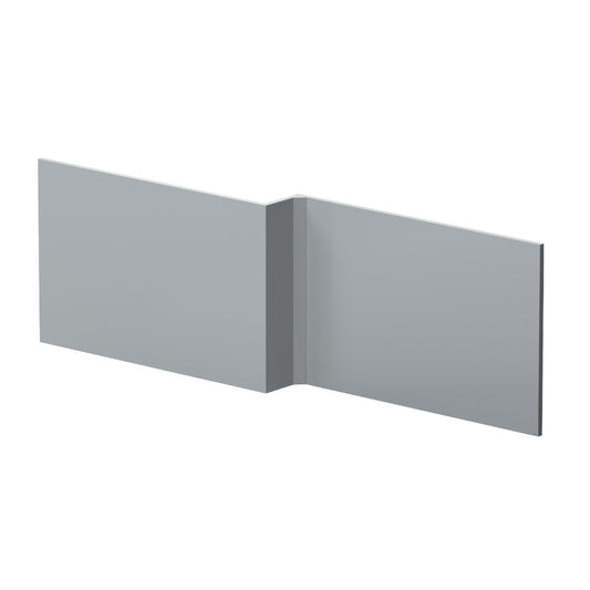 Fairford Satin Grey 1700mm L Shaped Bath Panel