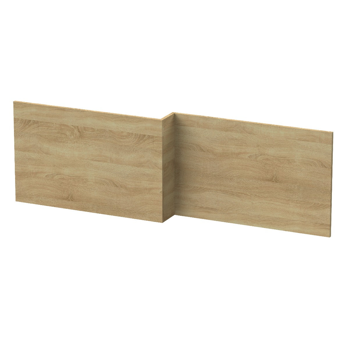 Fairford Natural Oak 1700mm L Shaped Bath Panel