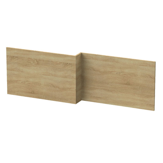 Fairford Natural Oak 1700mm L Shaped Bath Panel