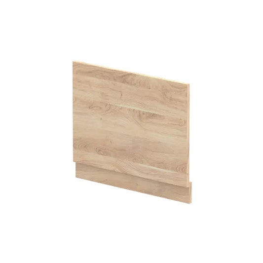 Fairford Bleached Oak 700mm Bath End Panel with Plinth