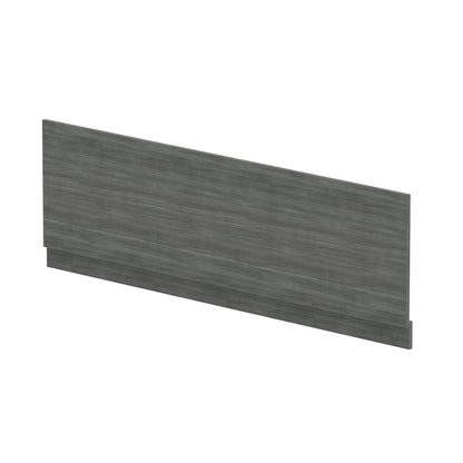 Fairford Anthracite Woodgrain 1700mm Bath Panel with Plinth