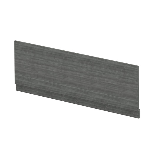 Fairford Anthracite Woodgrain 1700mm Bath Panel with Plinth