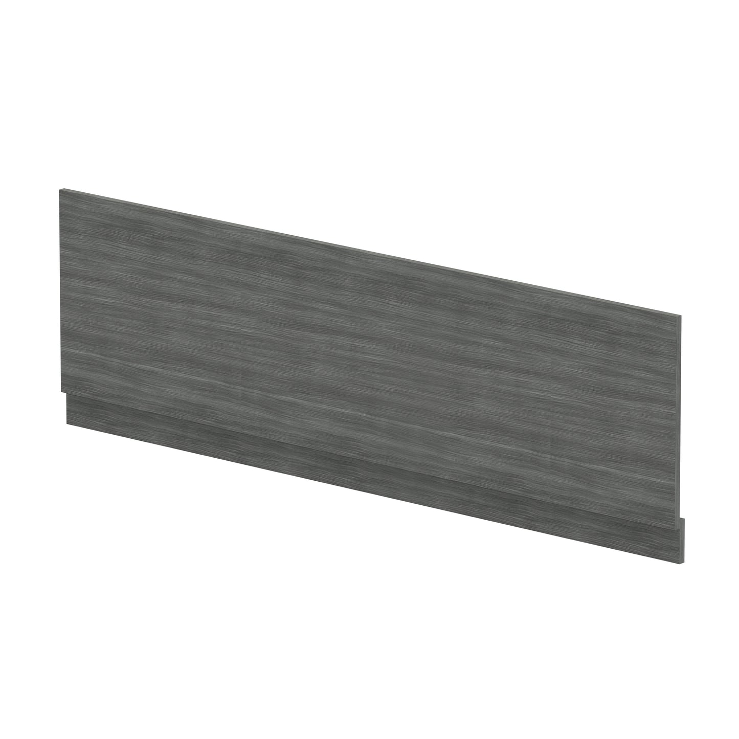 Fairford Anthracite Woodgrain 1800mm Bath Panel with Plinth