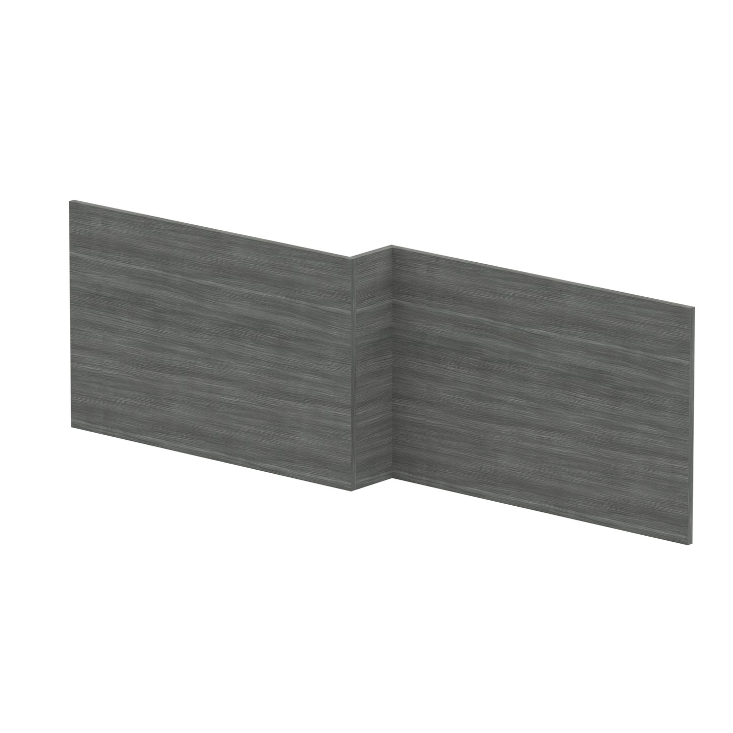 Fairford Anthracite Woodgrain 1700mm L Shaped Bath Panel
