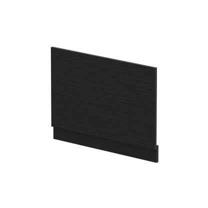 Fairford Charcoal Black Woodgrain 800mm Bath End Panel with Plinth