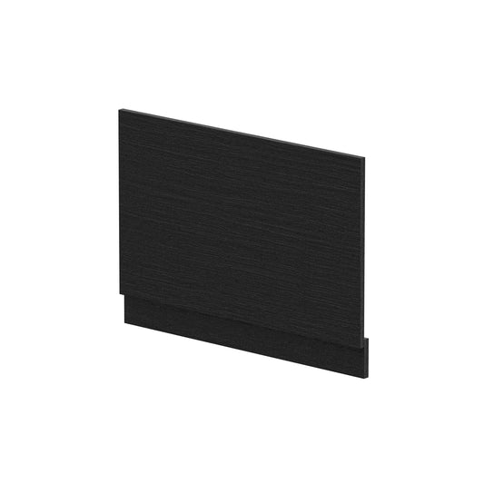 Fairford Charcoal Black Woodgrain 800mm Bath End Panel with Plinth