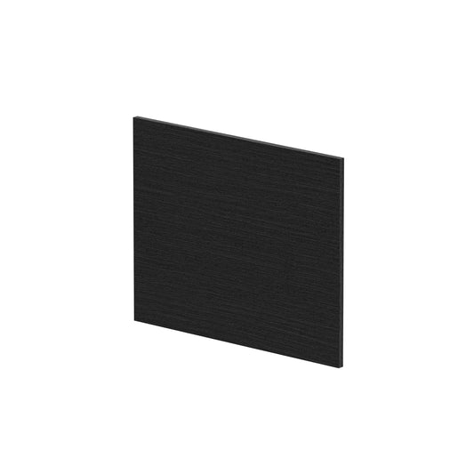 Fairford Charcoal Black Woodgrain 700mm L Shaped Bath End Panel
