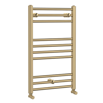Fairford Brushed Brass 800 x 500mm Towel Rail