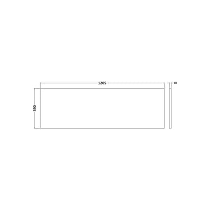 Fairford Charcoal Woodgrain Co-ord Worktop 1200x390x18mm