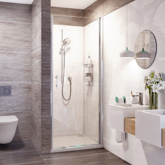 Fairford Pro 8 800mm Frameless 8mm Pivot Shower Door