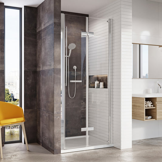 Fairford Pro 8 800mm Frameless 8mm Bi-Fold Shower Door