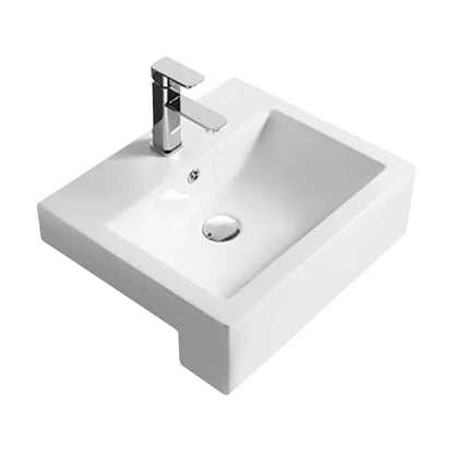 Halo 530mm 1Th Semi Recessed Basin