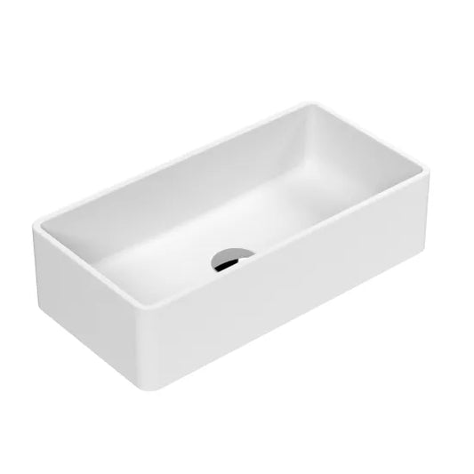 Fairford Rectangular Matt White Vessel 460 x 280 x 125mm 0TH