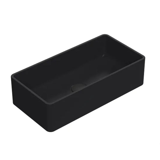 Fairford Rectangular Matt Black Vessel 460 x 280 x 125mm 0TH